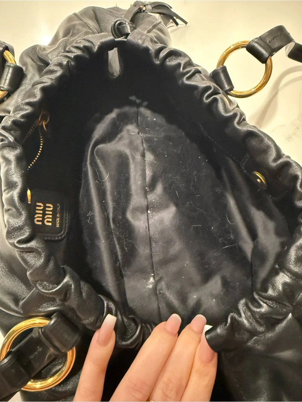 Joie nappa leather bag Miu Miu